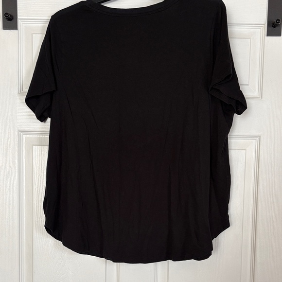 Ava & Viv Black Short Sleeve Tee with Motivational Text - Picture 3 of 3